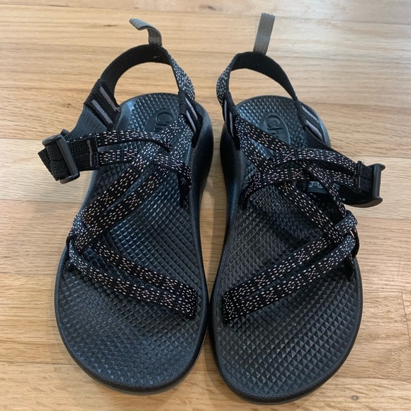 Chaco ZX1 Ecotread Kids Black Hiking Outdoor Waterproof Adjustable Sandals Sz 3 - Picture 1 of 9